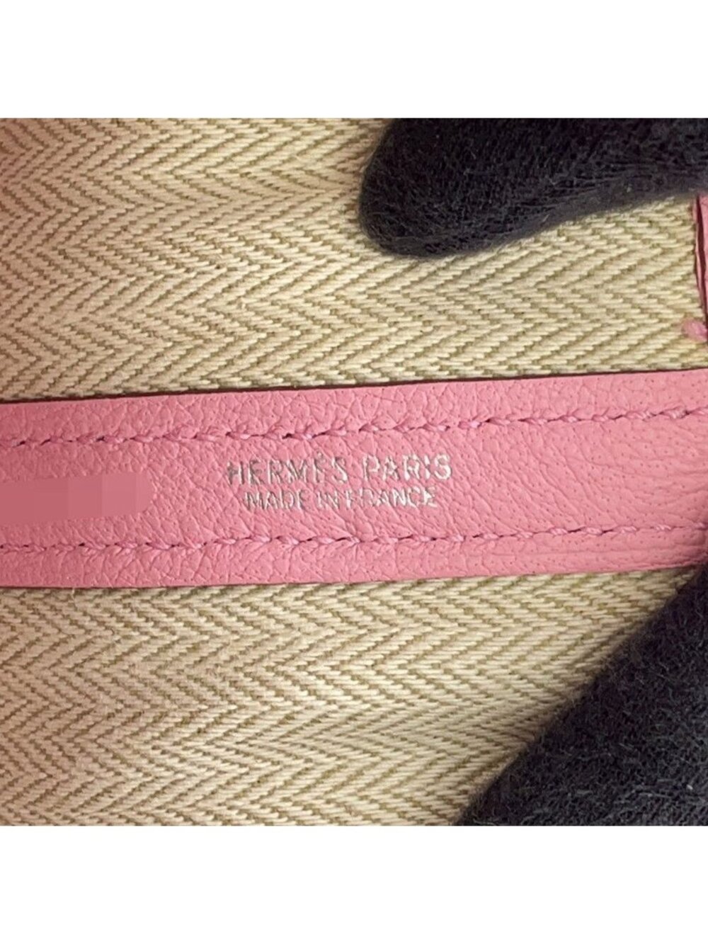 Hermes Tote Bag Garden Party TPM Pink Silver Negonda - Picture 12 of 13